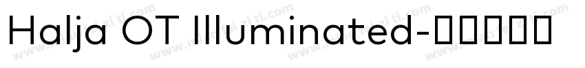 Halja OT Illuminated字体转换
